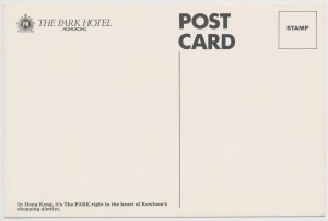 The Park Hotel postcard back